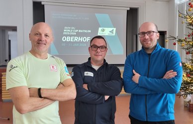 Peter Sendel, Dennis Baumann und Christopher Schwarz (von links) besetzen zentrale Positionen im Organisationsbereich neu.