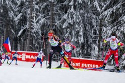 Biathlete in the relay women in Oberhof