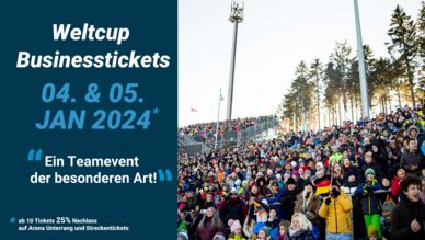 Businessticket zum BMW IBU Weltcup Biathlon Oberhof 2024 Businessticket zum BMW IBU Weltcup Biathlon Oberhof 2024