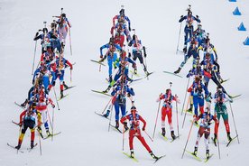 Biathlon-Athleten Biathlon-Athleten