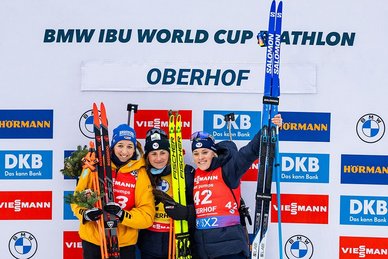 Sprint Frauen Siegerehrung